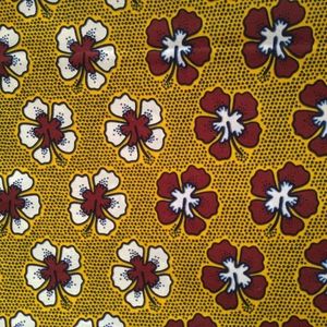 1 yard Ankara print Hibiscus by Julius Holland
